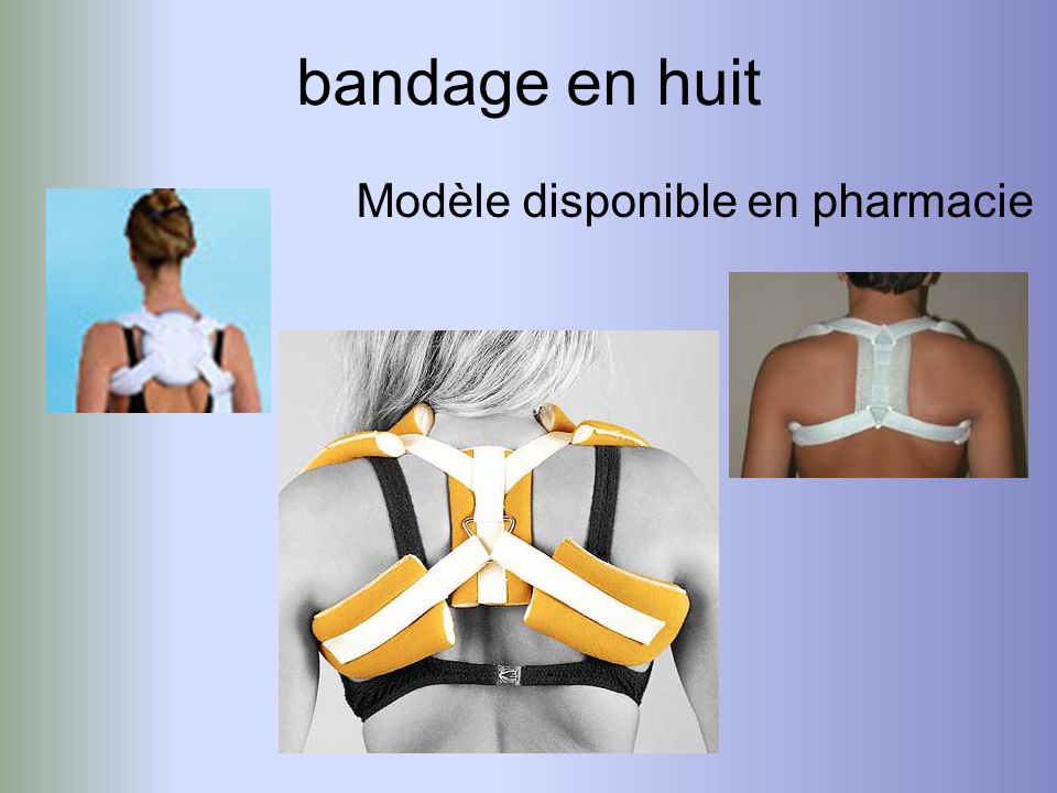 bandage en huit Modèle disponible en pharmacie