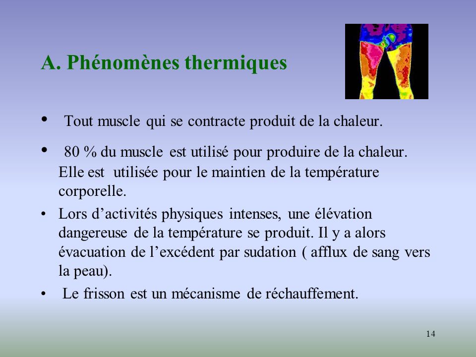 A. Phénomènes thermiques