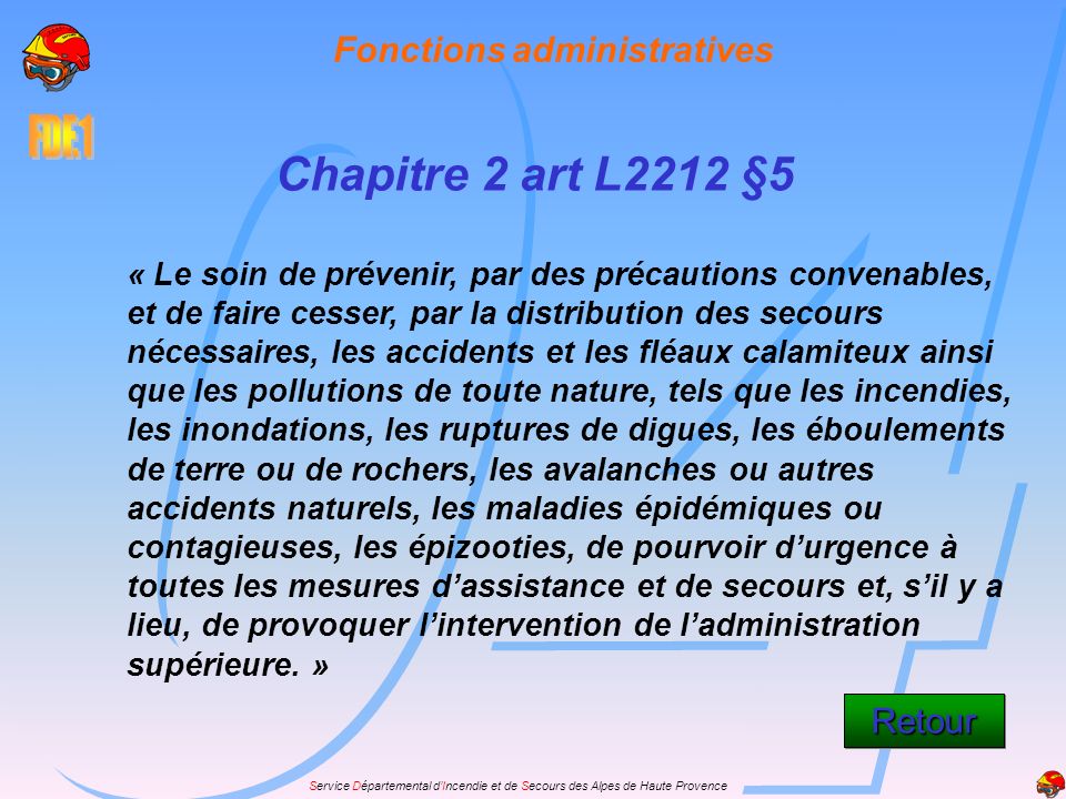 Fonctions administratives