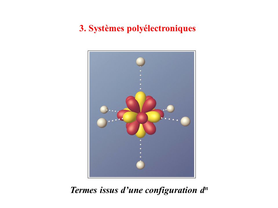 3. Systèmes polyélectroniques