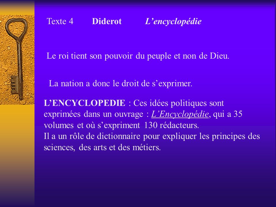 Texte 4 Diderot L’encyclopédie