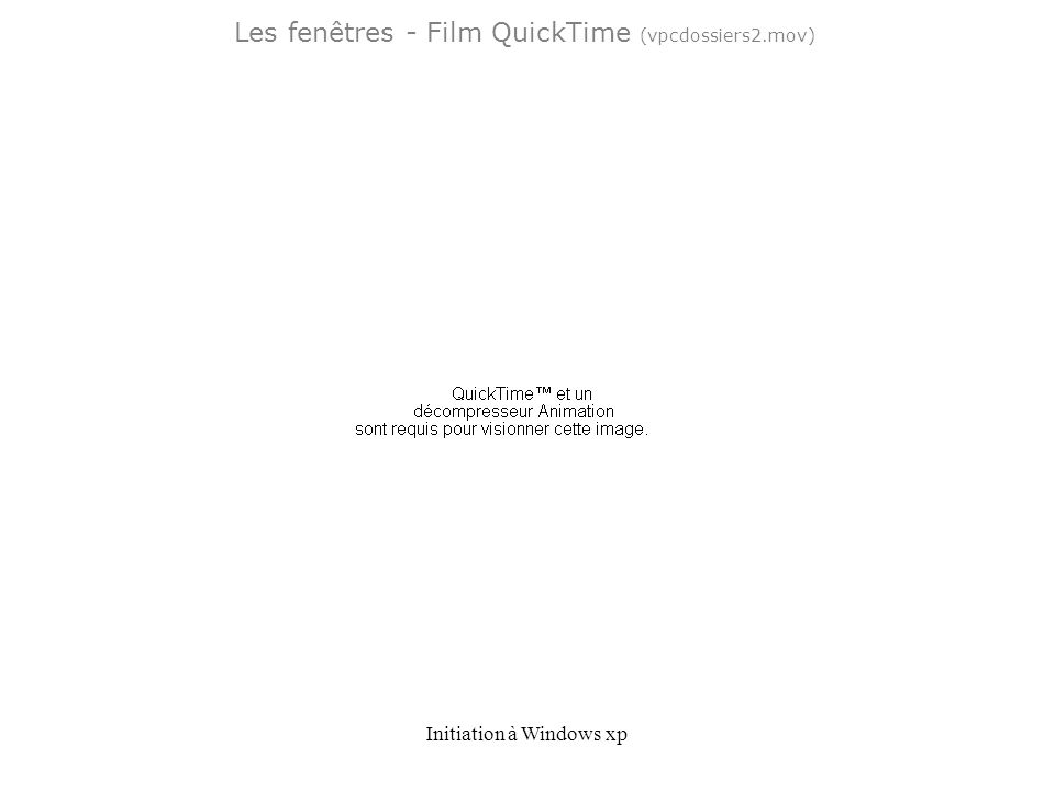 Les fenêtres - Film QuickTime (vpcdossiers2.mov)