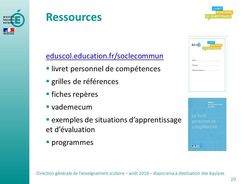 Ressources eduscol.education.fr/soclecommun