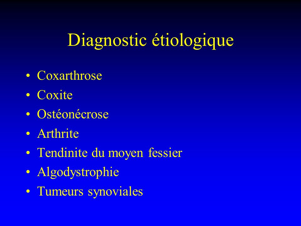 Diagnostic étiologique