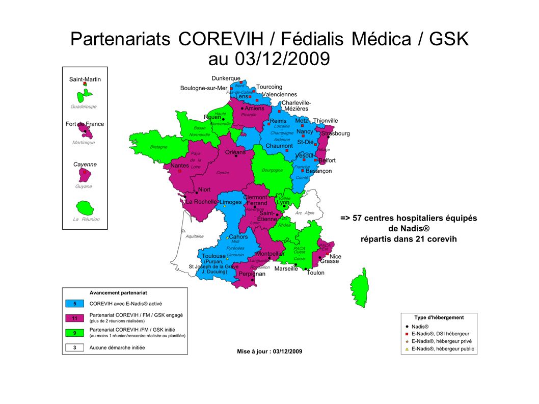 Partenariats COREVIH / Fédialis Médica / GSK au 03/12/2009