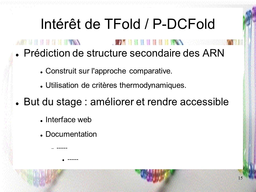 Intérêt de TFold / P-DCFold