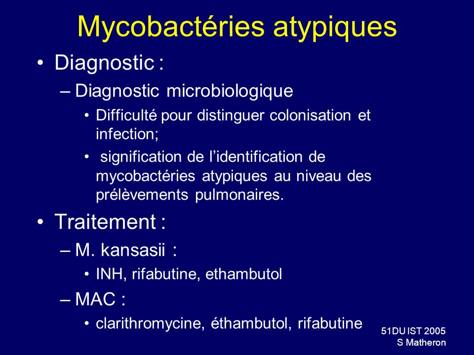 Mycobactéries atypiques