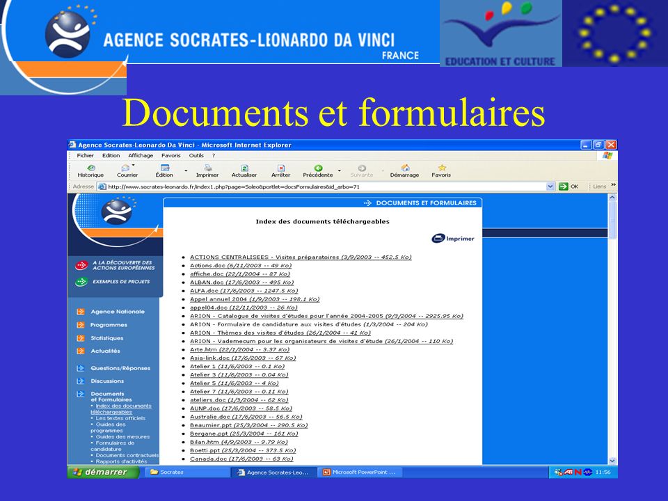 Documents et formulaires