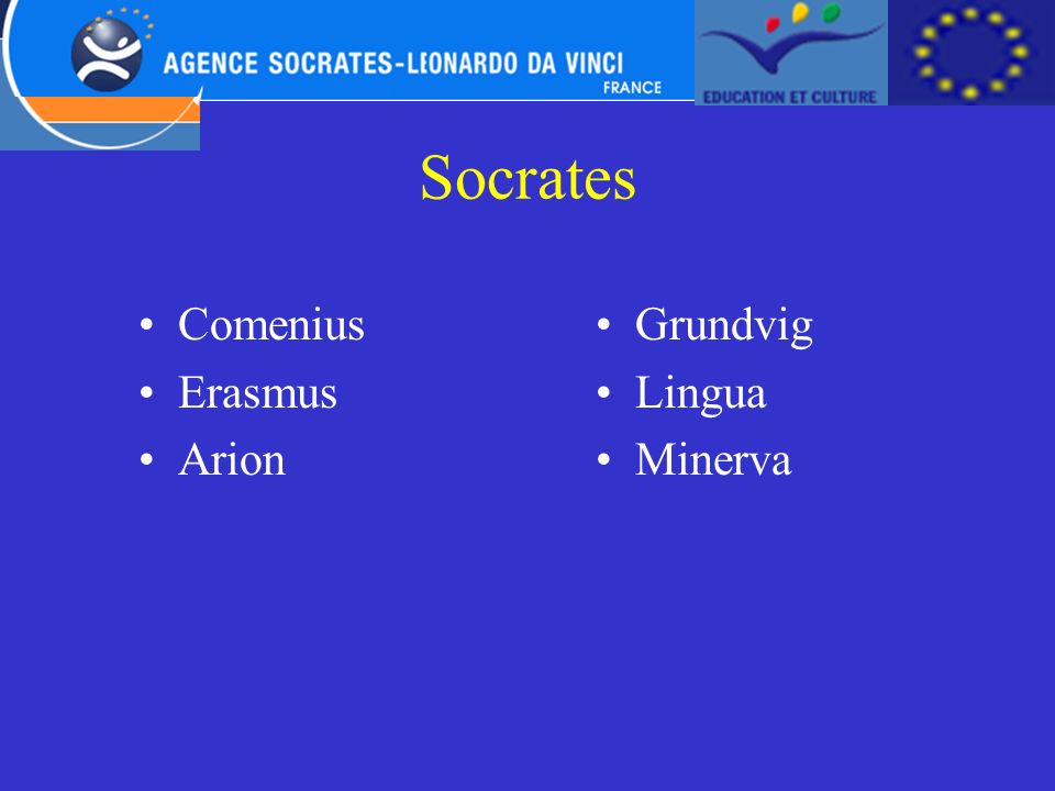 Socrates Comenius Erasmus Arion Grundvig Lingua Minerva Grundvig :
