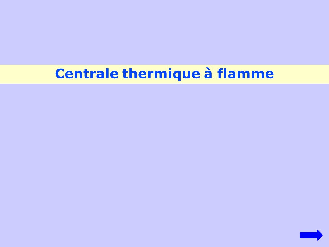Centrale thermique à flamme