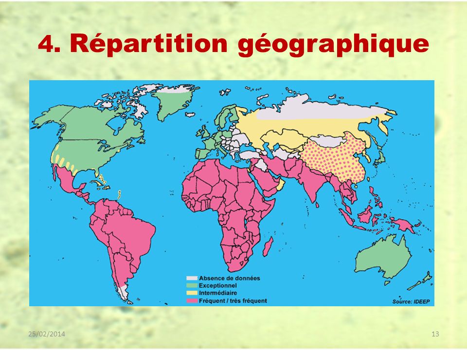 4. Répartition géographique