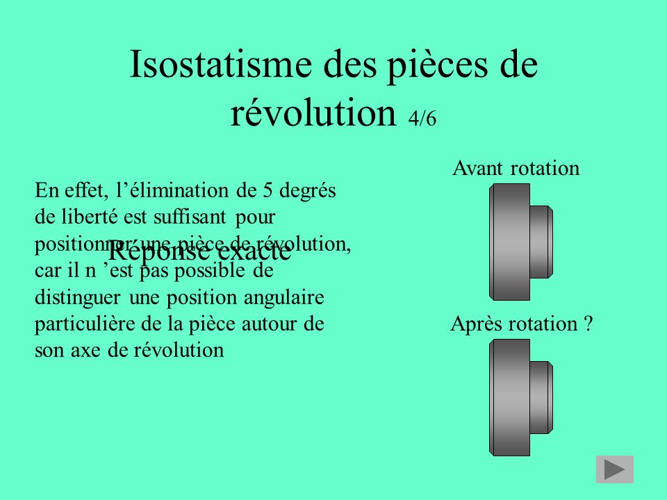 Isostatisme des pièces de révolution 4/6