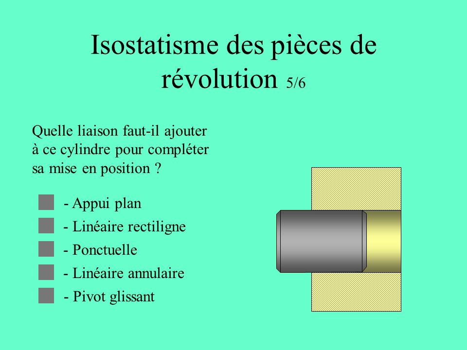 Isostatisme des pièces de révolution 5/6