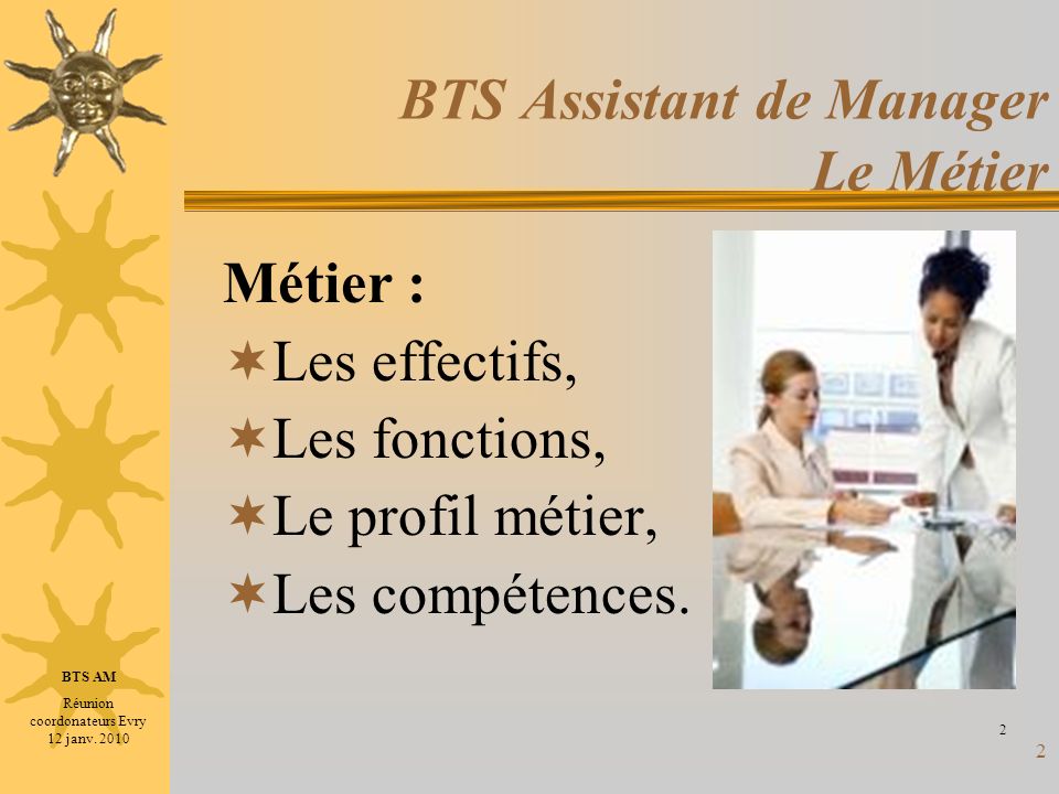BTS Assistant de Manager Le Métier
