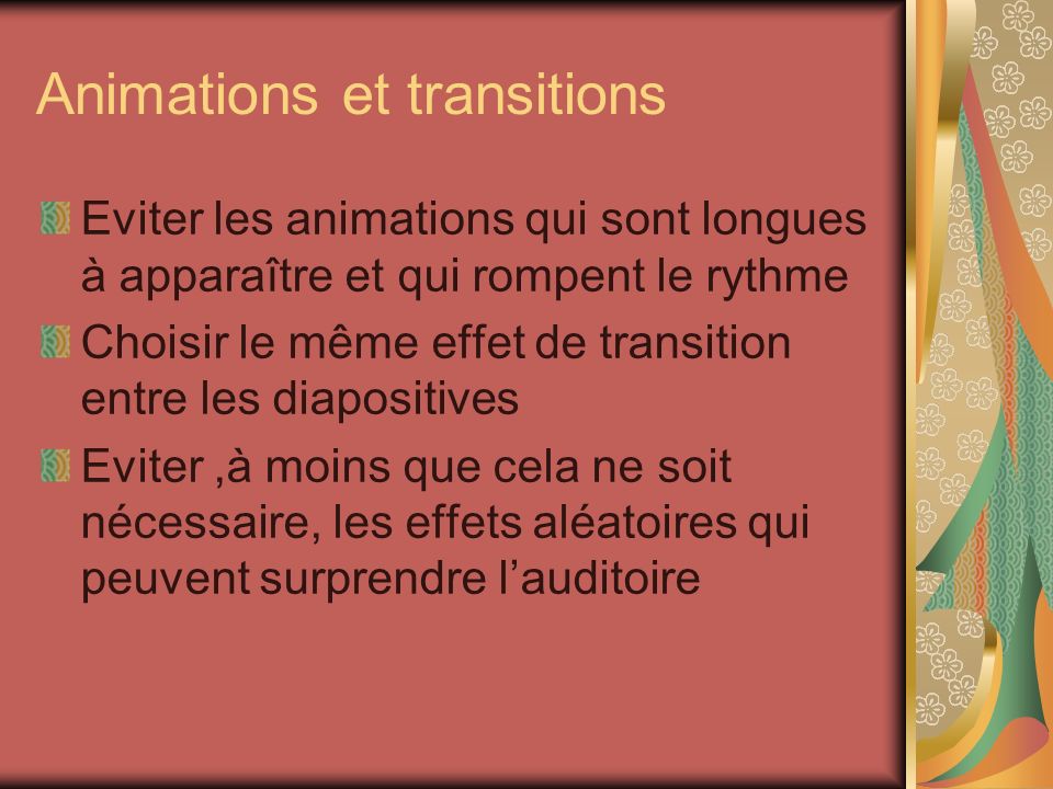 Animations et transitions