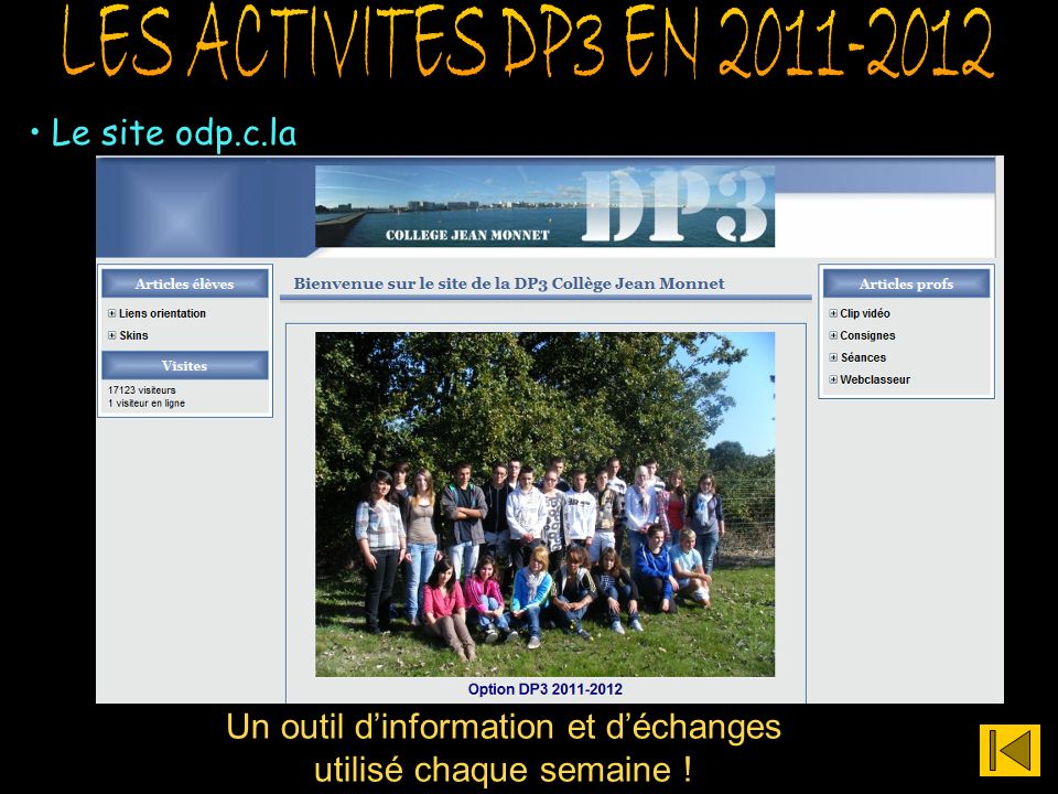 LES ACTIVITES DP3 EN Le site odp.c.la