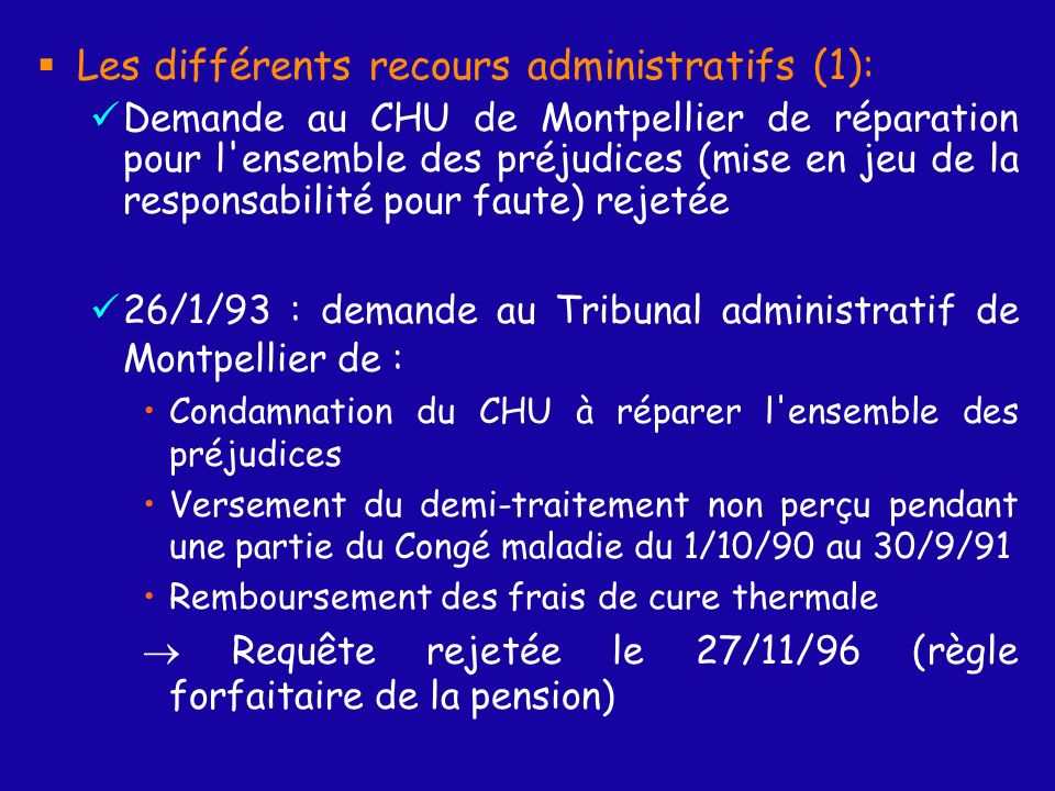 Les différents recours administratifs (1):