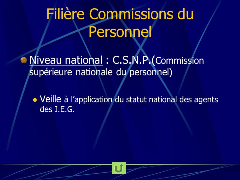 Filière Commissions du Personnel