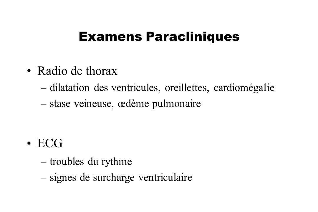 Examens Paracliniques