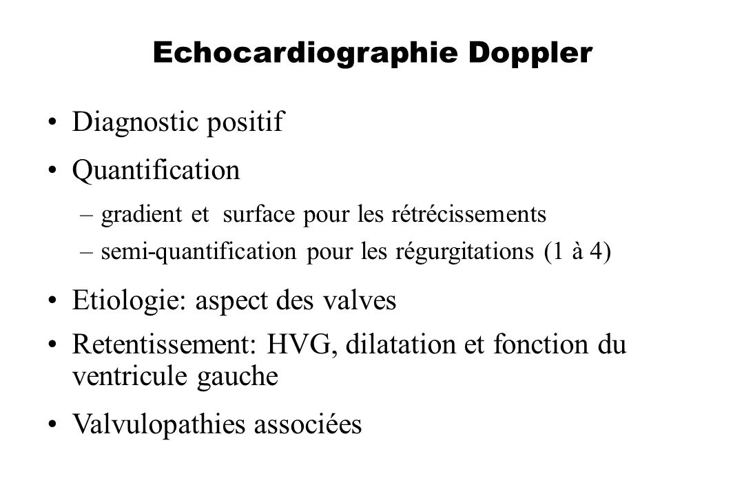 Echocardiographie Doppler