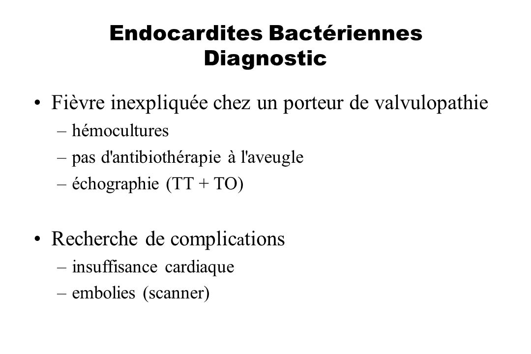 Endocardites Bactériennes