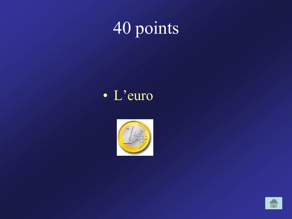 40 points L’euro