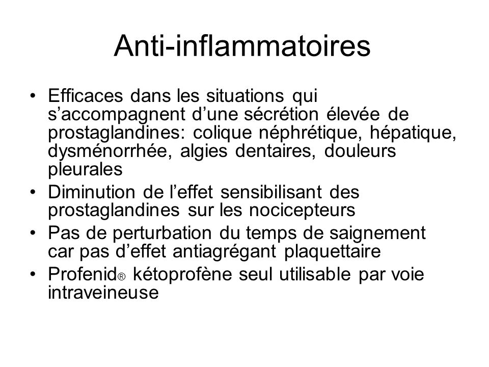 Anti-inflammatoires