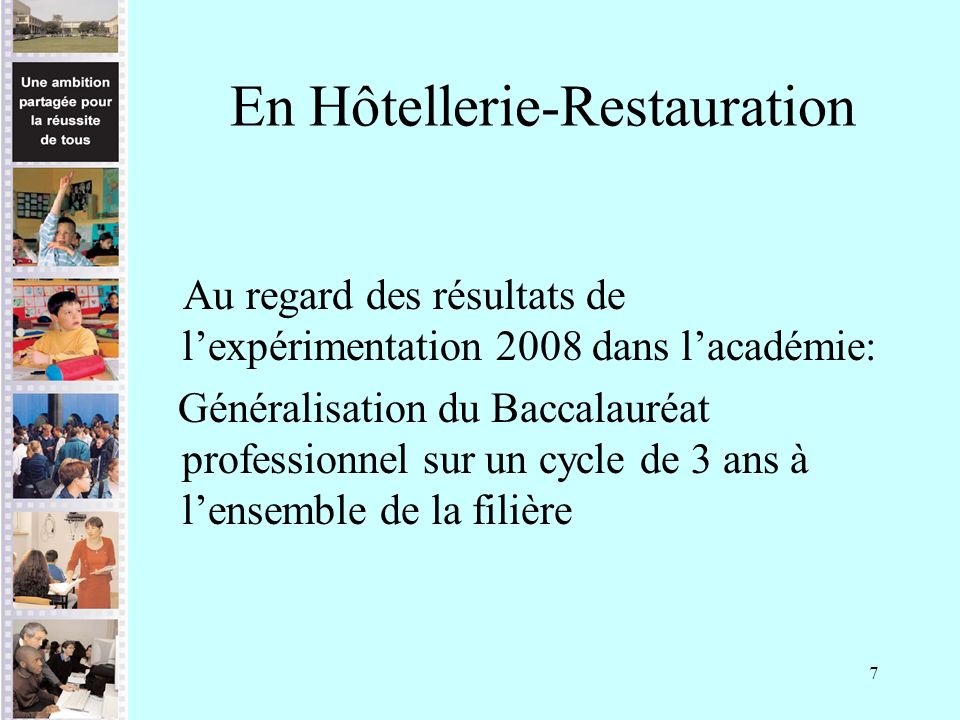 En Hôtellerie-Restauration