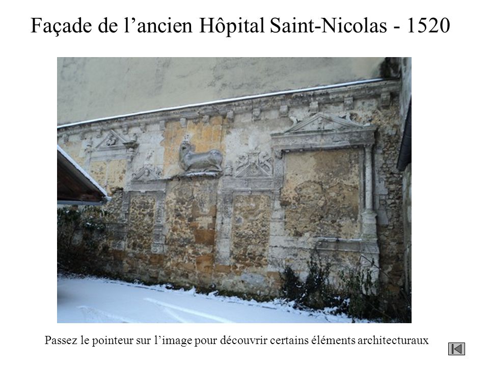 Façade de l’ancien Hôpital Saint-Nicolas