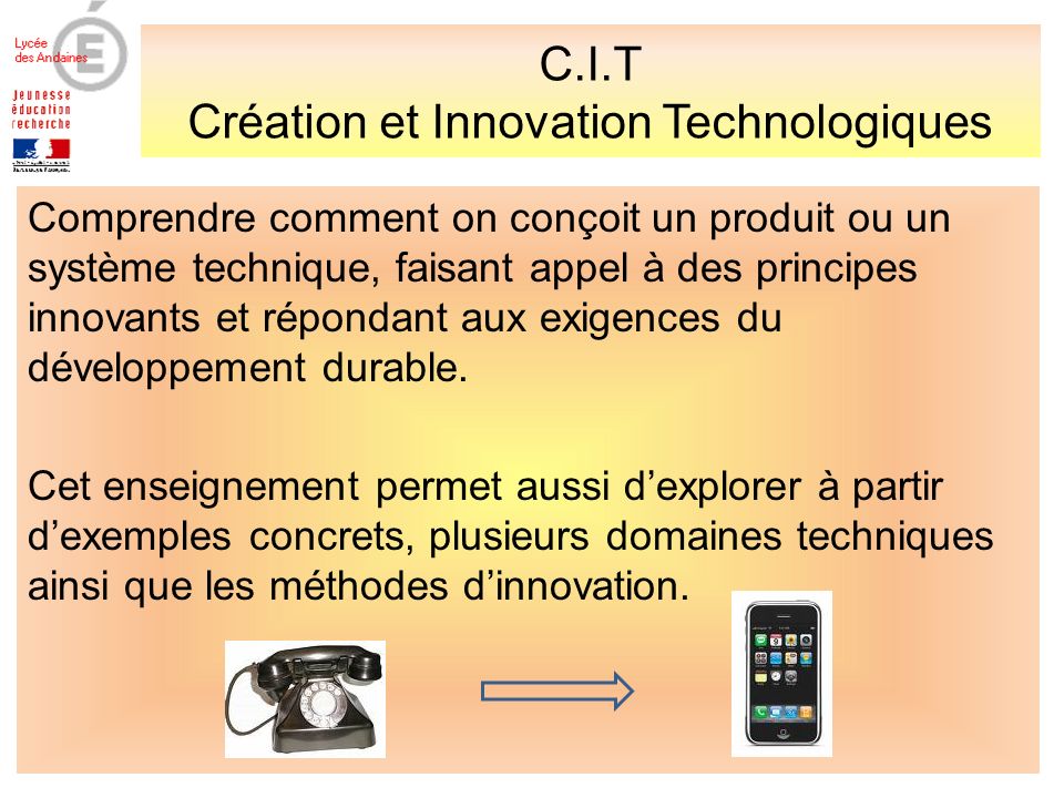C.I.T Création et Innovation Technologiques