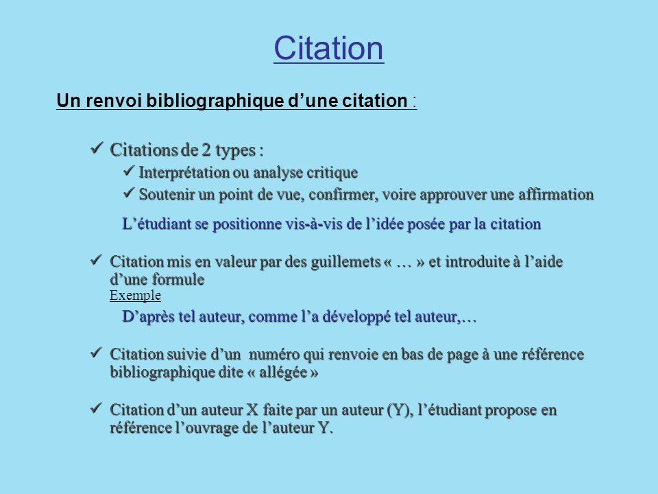 Bibliographie Citation Note De Bas De Page Ppt Video Online Telecharger