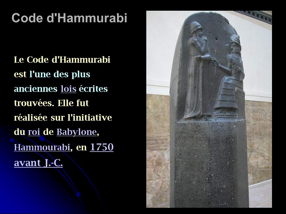 Code d Hammurabi