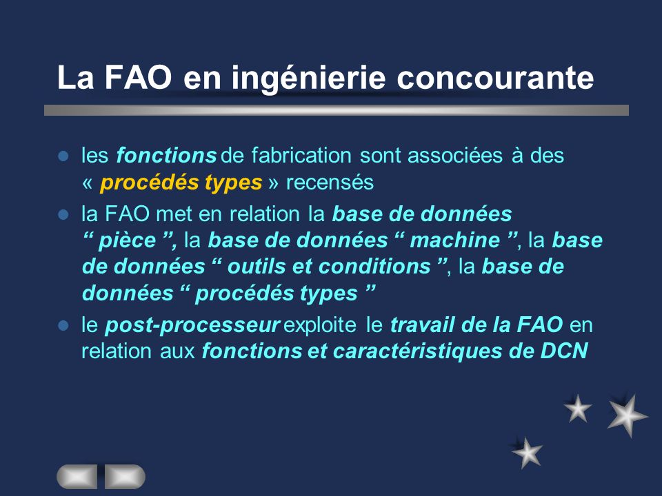 La FAO en ingénierie concourante
