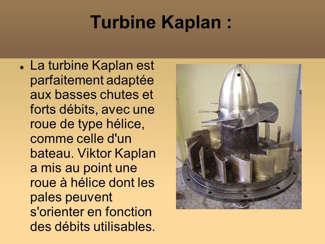 Turbine Kaplan :