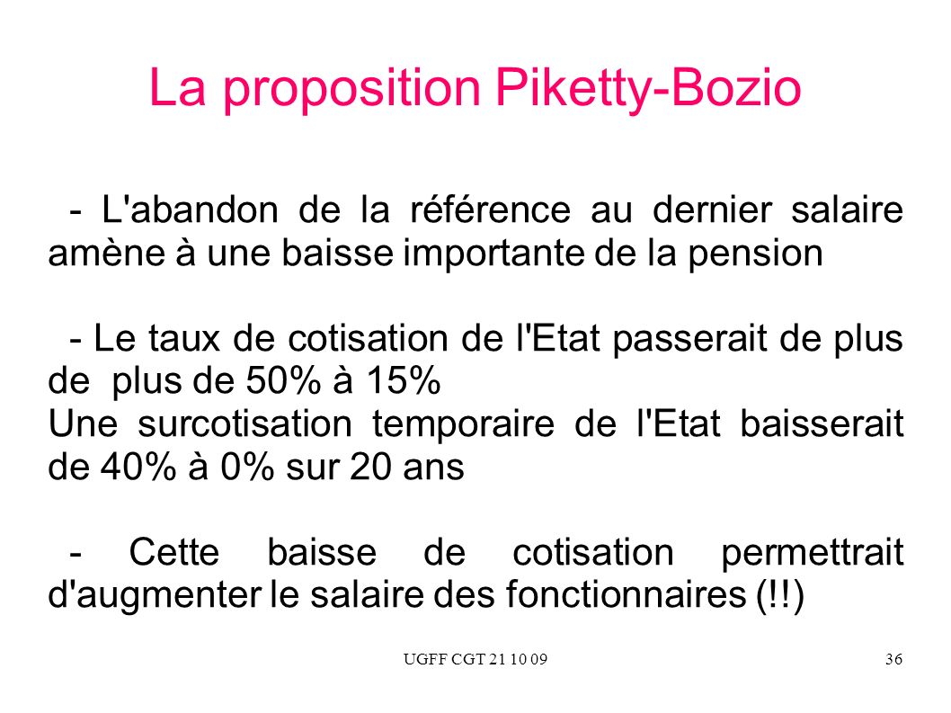 La proposition Piketty-Bozio