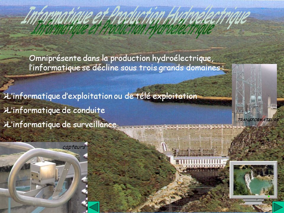 Informatique et Production Hydroélectrique