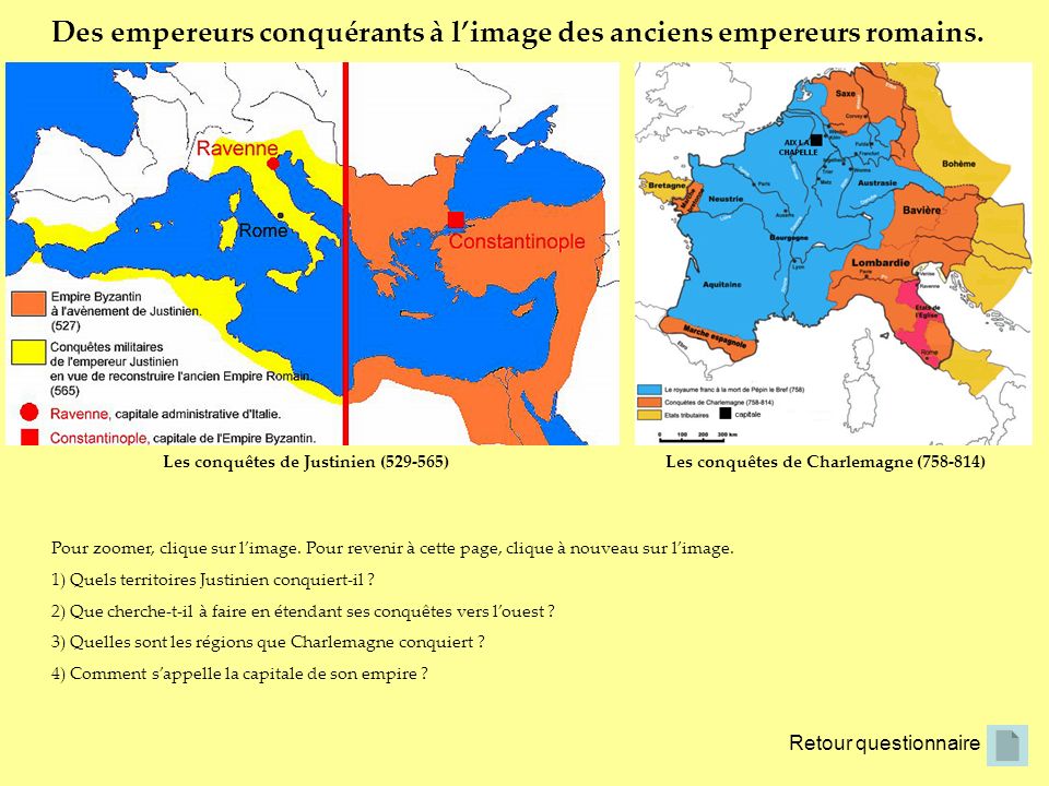 Des empereurs conquérants à l’image des anciens empereurs romains.