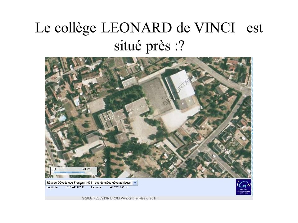 Le collège LEONARD de VINCI est situé près :