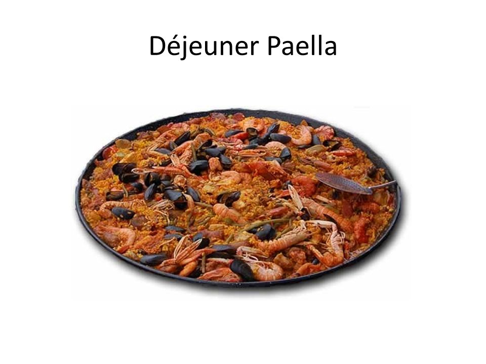 Déjeuner Paella