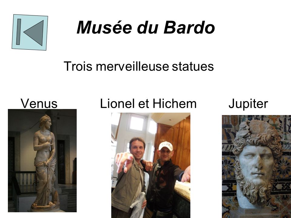 Musée du Bardo Trois merveilleuse statues