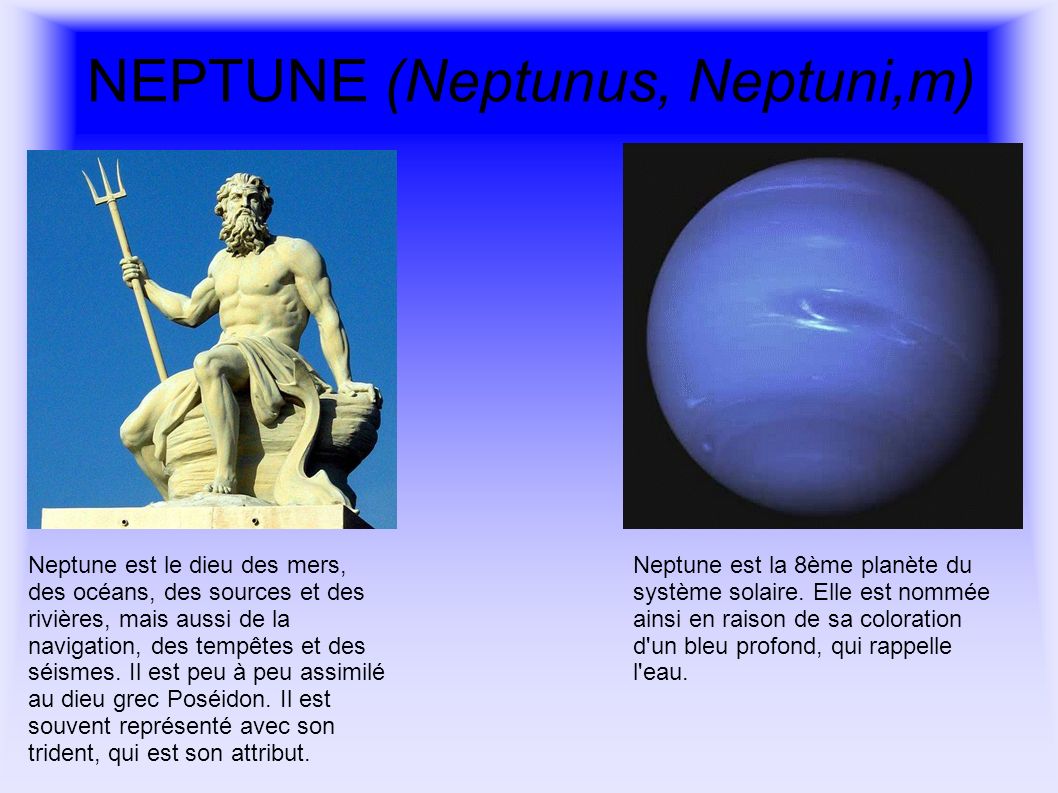 NEPTUNE (Neptunus, Neptuni,m)
