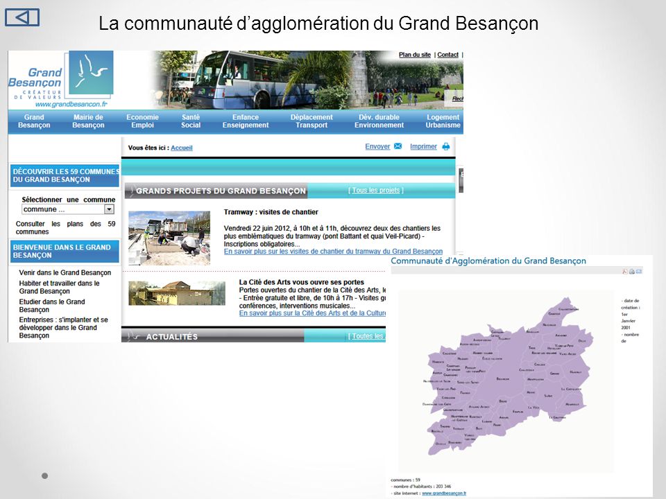 La communauté d’agglomération du Grand Besançon