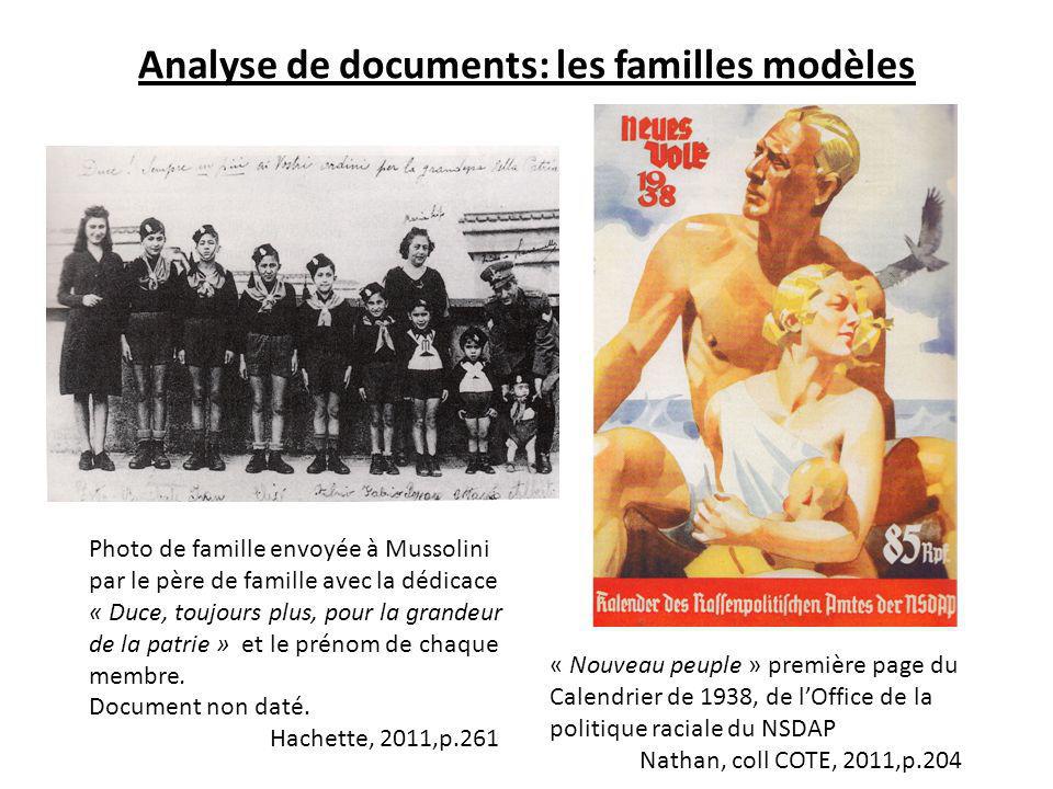 Analyse de documents: les familles modèles