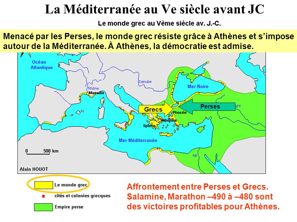 La Méditerranée au Ve siècle avant JC