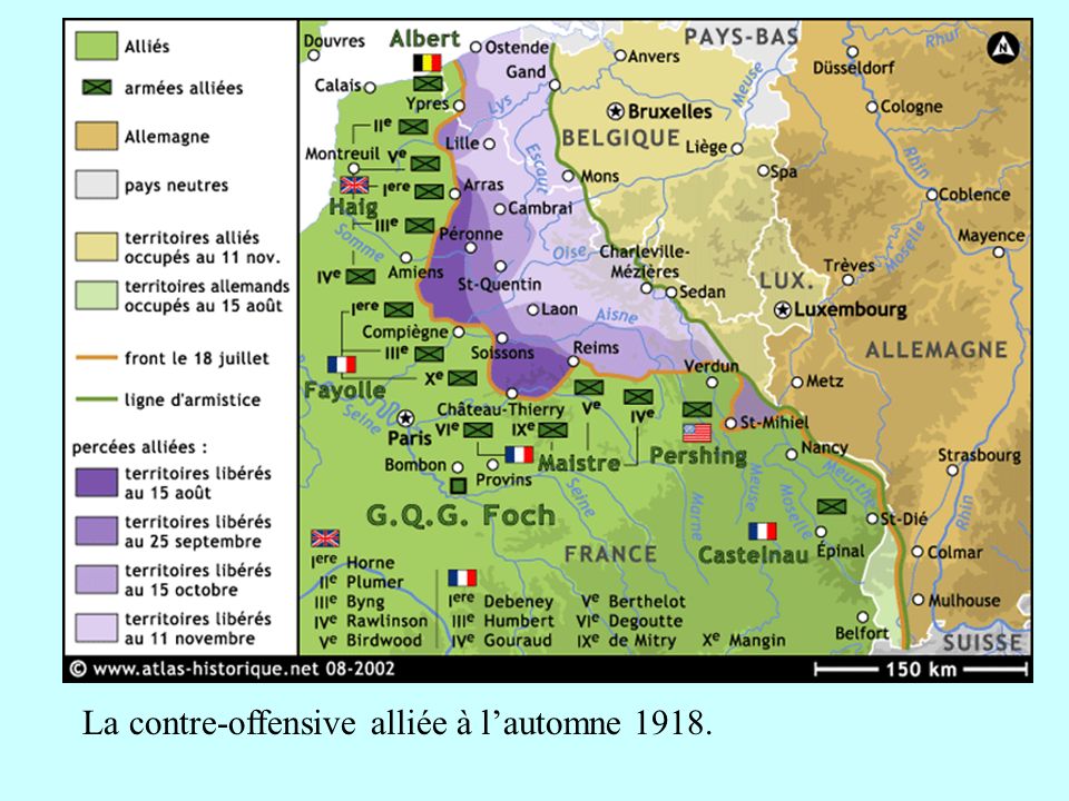 La contre-offensive alliée à l’automne 1918.