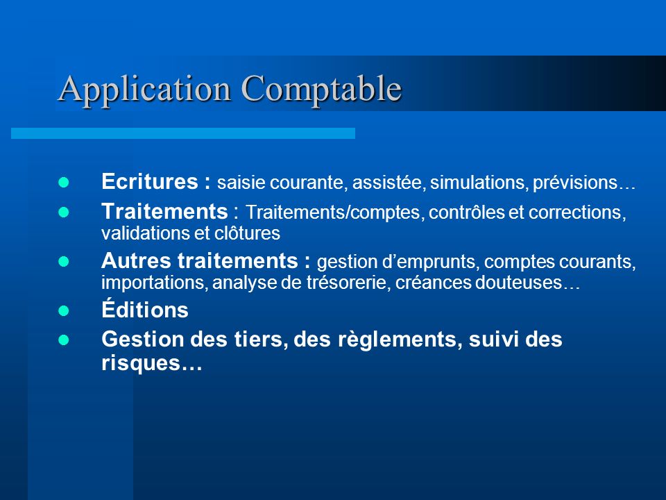 Application Comptable