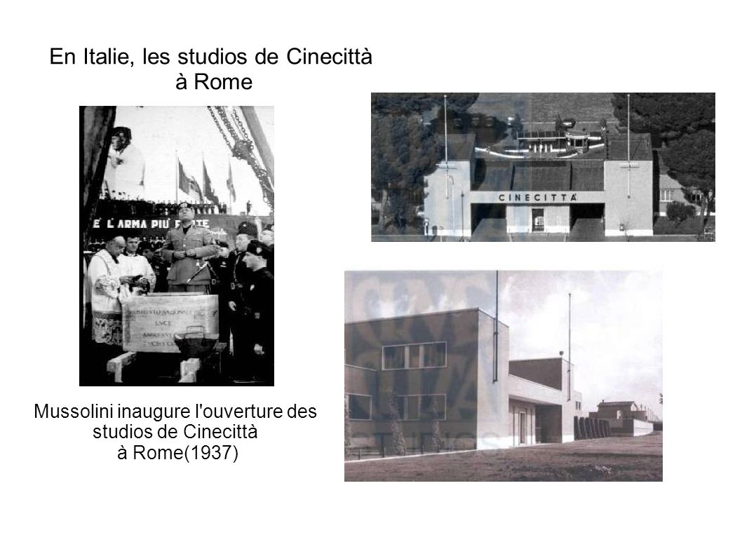 En Italie, les studios de Cinecittà à Rome