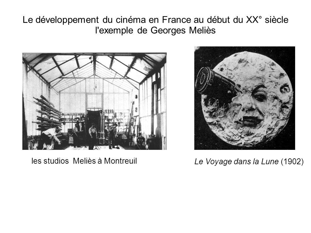 Le développement du cinéma en France au début du XX° siècle l exemple de Georges Meliès