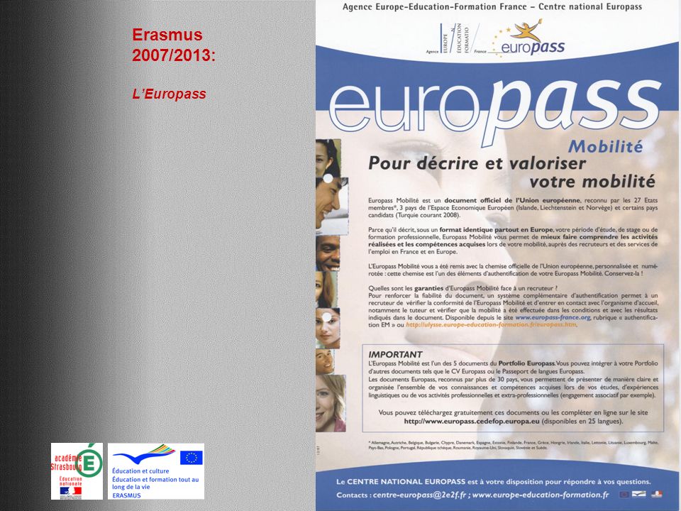 Erasmus 2007/2013: L’Europass