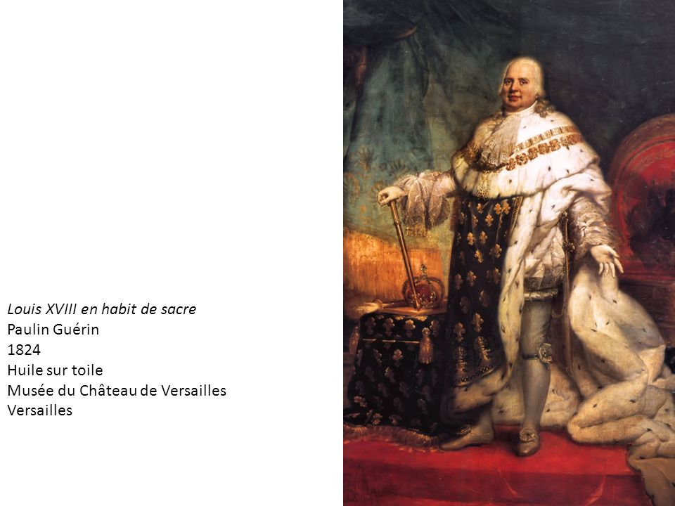 Louis XVIII en habit de sacre
